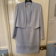 Hobbs Pale Blue 2 Piece Ladies Suit 14 Excellent Condition Worn Once Wedding