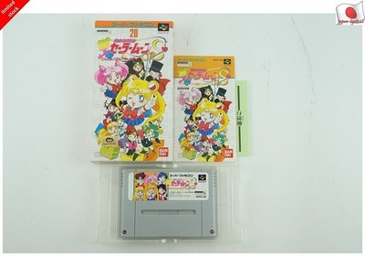 Sailor Moon S Puzzle SNES Bandai Nintendo Super Famicom Box aus Japan