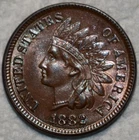 Uncirculated 1882 Indian Head Cent, Blazing specimen.