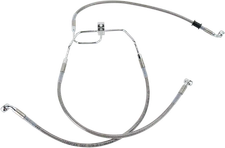 Drag Specialties 1741-2905 Extended Stainless Steel Front Brake Line Kit 18 1...