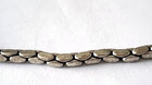 Vintage silvertone slim faceted link design necklace  — photo 3