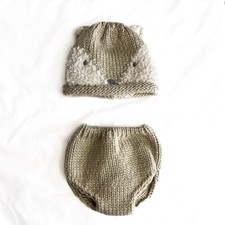 Newborn Baby Girl Boy Crochet Knit Fox Costume Photography Prop Outfit