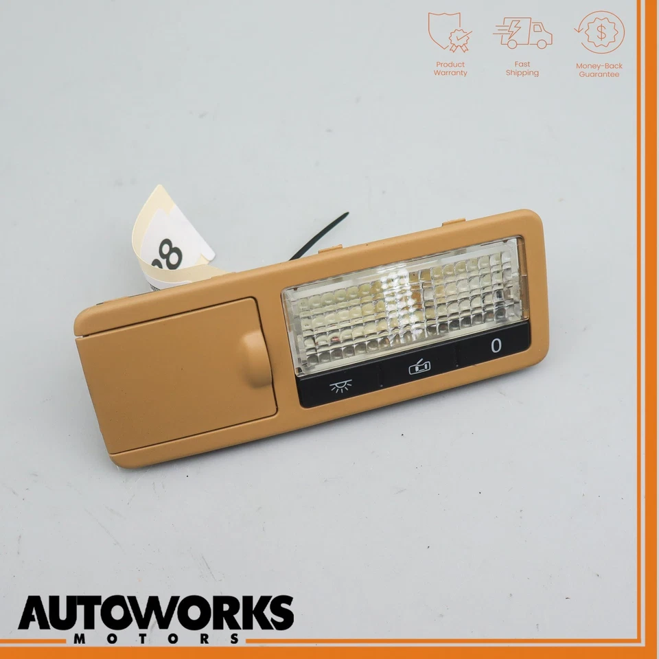 03-10 Lámpara de lectura de luz domo superior derecha trasera Porsche Cayenne 957 beige OEM Foto 2 de 4