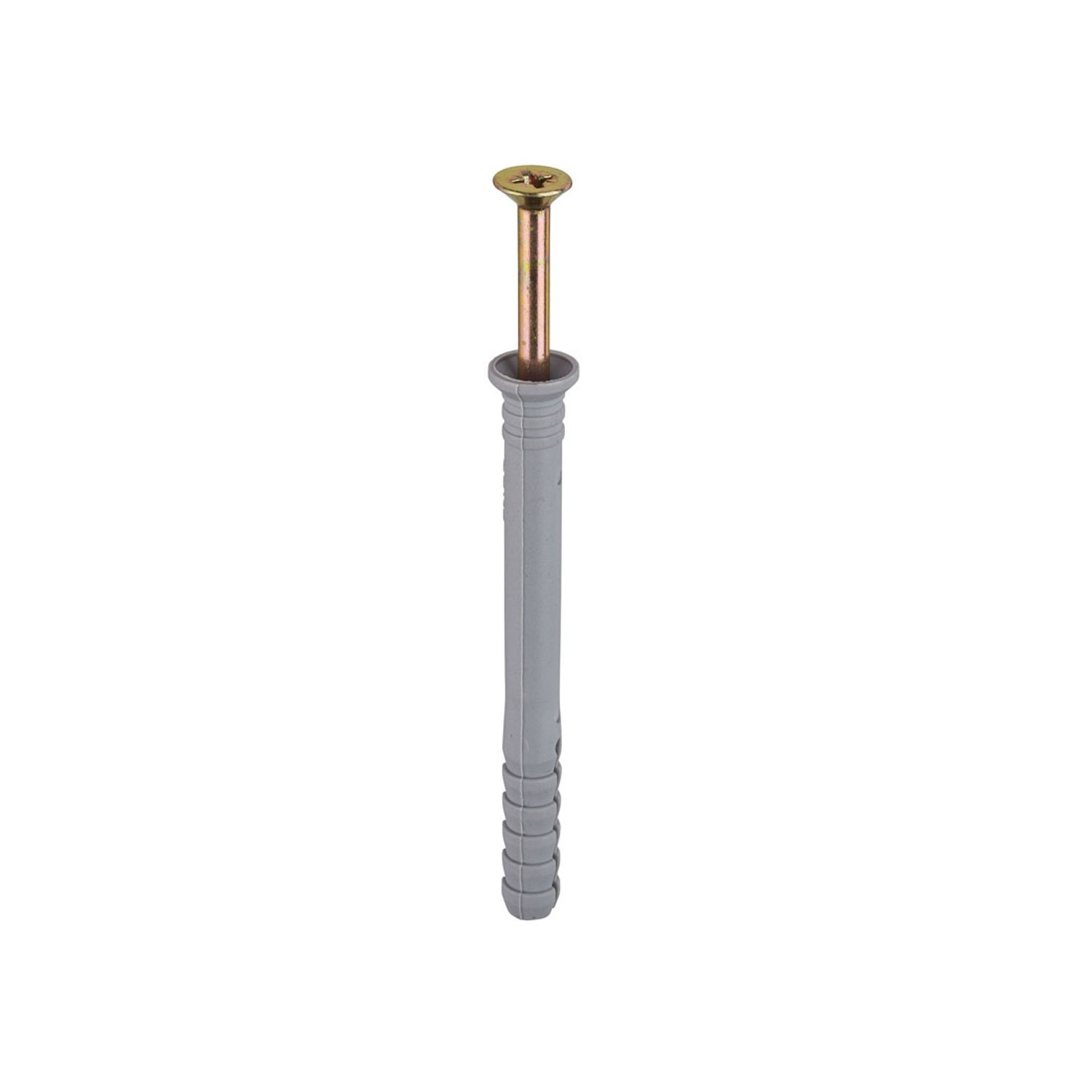 Jcp Fixings Nylon Hammer Screws Zyp - 6 x 70mm - Box of 100