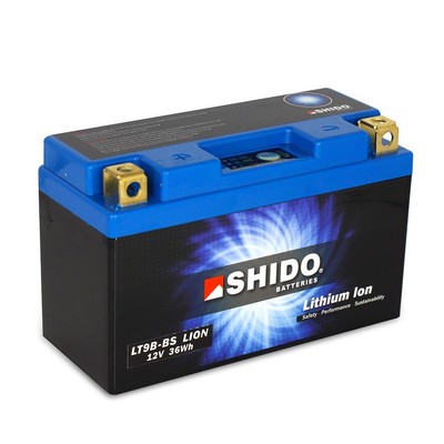 Batterie 12V 3AH(8AH) YT9B-BS Lithium-Ionen Shido Yamaha XT 660 R DM011 04-06