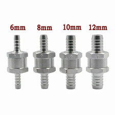 Non Return Valve One Way Inline 6mm 8mm 10mm Fuel Air Water Pipe Tube Hose New