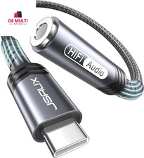 JSAUX USB Type C to 3.5Mm Female Headphone Jack Adapter, USB C to Aux Audio Dong