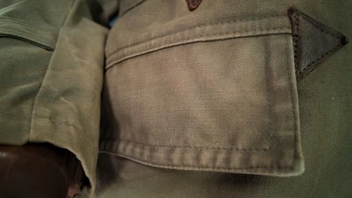 Vintage 1950s French ‘Canadienne’ Barnstormer Mackinaw Mouton Canvas Jacket “L” image 15