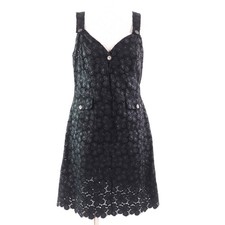 Excellent CHANEL one piece black polyester Women 42 08A P33424