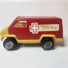Tonka AMBULANCE EMERGENCY VAN 1978 Vehicle Vintage RED YELLOW 