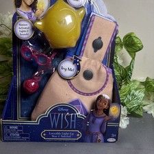 Disney Wish Movie Loveable Light Up Star  Satchel Playset 4 Pieces