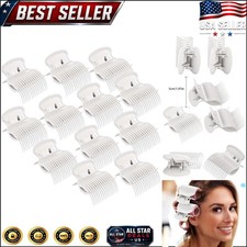 Curly Hair Styling Clips - Heat Resistant Claw Clips for All Rollers, 12 Count