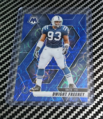 2025 Panini Mosaic - Dwight Freeney #185 Blue Scope Prizm Indianapolis Colts NM