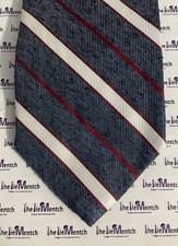 BROOKS BROTHER Limited Edition Silk Navy With White Red Stripes Tie NWT