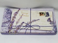 Saponificio Artigianale Fiorentino 3 Pack Tuscan Lavender Bar Soap~Made In Italy
