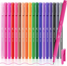 Mr. Pen- Fineliner Pens Colored, 18 Pack, Bible Journaling Pen, Ergonomic Triang