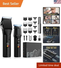 Professional Hair Clippers Cordless Kit Black
