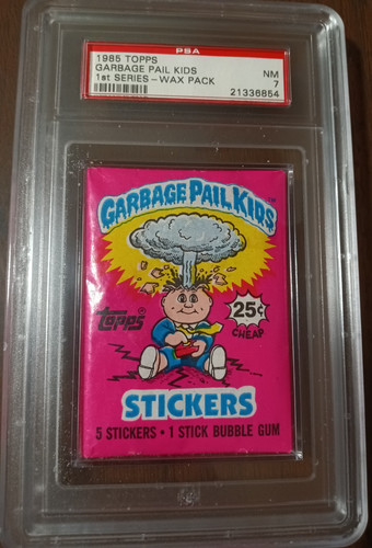 1985 Topps OS1 GPK Garbage Pail Kids 1st Series 1 Wax Pack PSA 7 NM WITH .25c