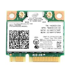 7260HMW Mini PCIe WiFi Card for PC Laptop, Dual Band Wireless-AC 7260, Blueto...