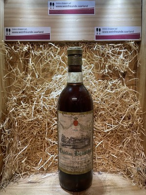 1 Fl. Chateau Bellevue Premiers Cotes de Bordeaux 1966 mit 0,75ltr.