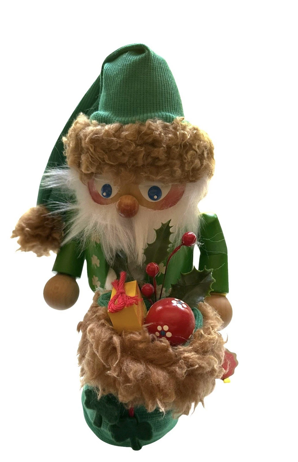 Steinbach Nutcracker Green Clover Santa 10.5” w/Tag NO BOX