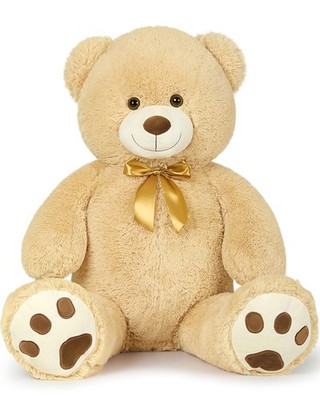 MaoGoLan Giant Teddy Bear Stuffed Animal, Tan, 39'' Large Plush Toy Gift
