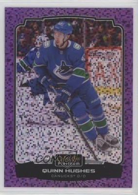 2022-23 O-Pee-Chee Platinum Violet Pixels /299 Quinn Hughes #76 1h46