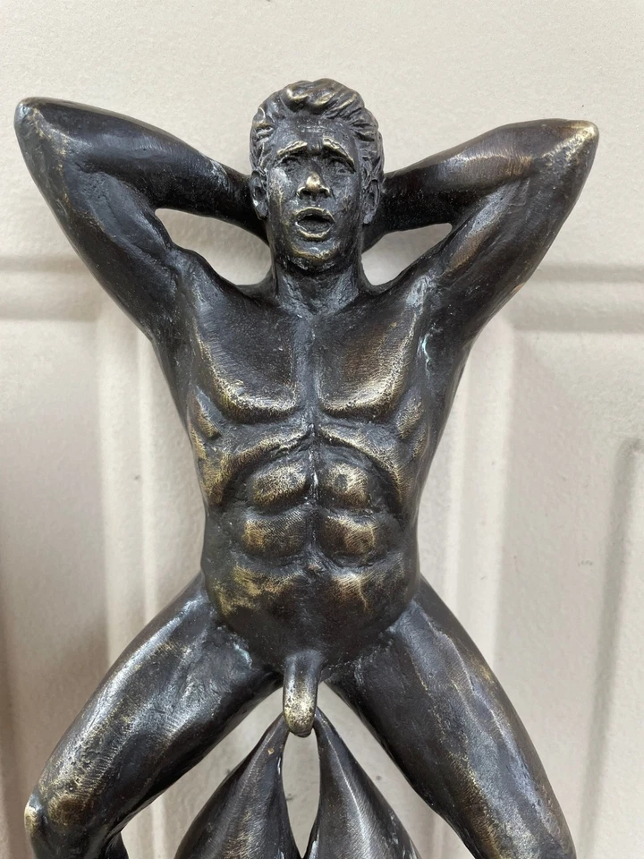 Llamador de puerta estatuto de latón raro para fiestas de elefantes blancos artesanía de calidad Foto 3 de 4