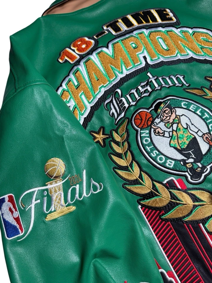Jeff Hamilton Boston Celtics Championship Jacket Brand New Sz. M - Signed!🔥🏆 - Image 4 of 4
