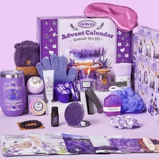Advent Calendar 2026 Adult Women -24 Days of Christmas Purple