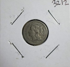 1866 Three Cent Nickel - As Shown! (#3212)