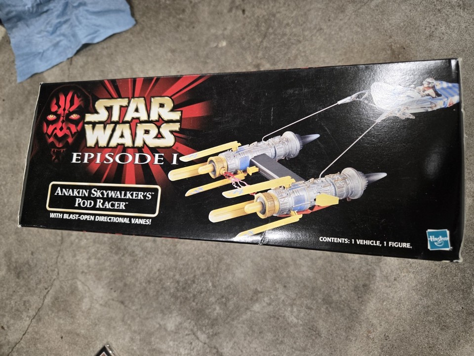 Star Wars Episode I Anakin Skywalker's Pod Racer w/figure Hasbro 1998 ...