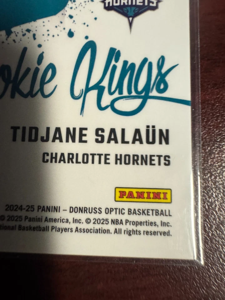 Donruss Optic Tidjane Salaun Rookie Kings Velocity 2024-25 Foto 4 de 4