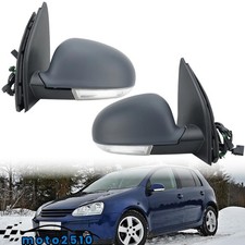 2X Außenspiegel Links+Rechts Beheizbar mit Blinker für VW Golf 5 V 1K1 2003-2008