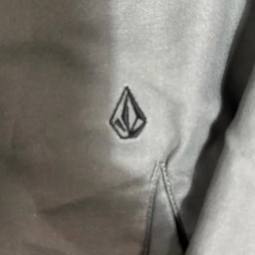 Volcom grey canvas hooded utility jacket image 2