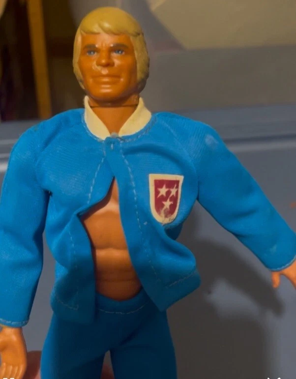 Синий спортивный костюм Big Jim Mattel Jeff Josh для тренажерного зала олимпийских видов спорта Jack Wolfpack УПАКОВКА - Изображение 4 из 4