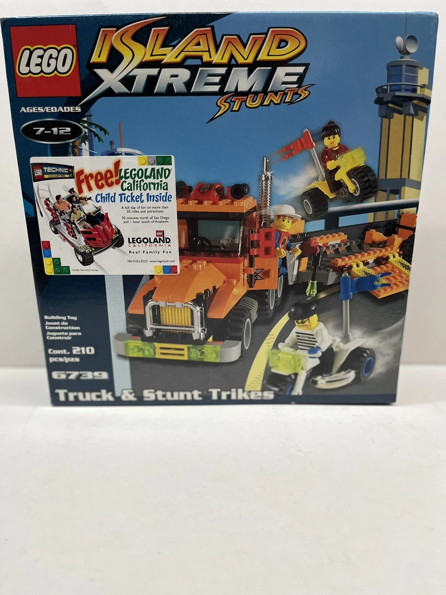 Lego Island Xtreme Stunts Set 6739 Truck & Stunt Trikes NIB Rare set  *RETIRED*