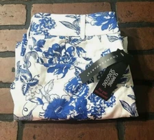 Counterparts Slimming Sensations Floral Capri Cropped Pants Women's Size 2P 