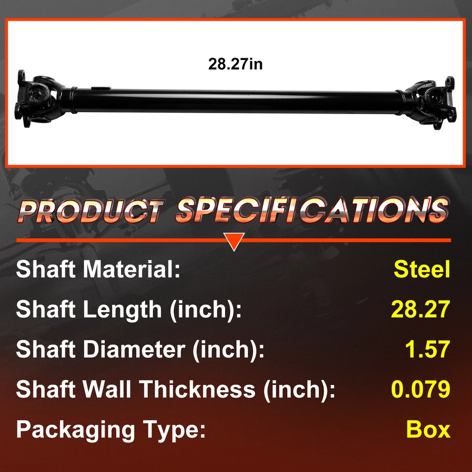 Rear Driveshaft Prop Shaft Assembly For BMW X3 2004 2005 2006 26103402134 Foto 4 de 4