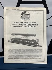 Mth Premier Fairbanks Morse H10-44 Diesel Engine w/ Protosound 1 Manual