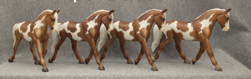 Breyer G4 Trotting Warmblood Horse mold Stablemate Caramel Pinto from set #6226 - Picture 2 of 9