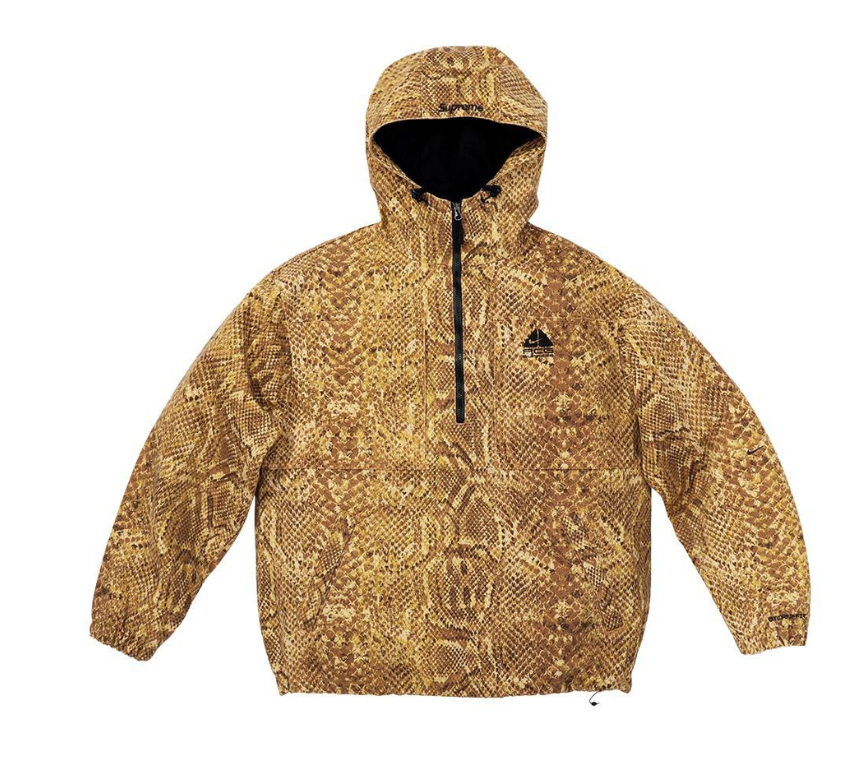 Supreme Nike ACG Denim Pullover Size Large Gold Snakeskin Supreme Nike ACG Denim Pullover Size Large Gold Snakeskin