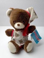 Vintage 1986 Musicals by Applause Wind-Up Musical Bedtime Teddy Bear Plush