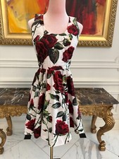 Dolce Gabbana Rose Print Mini Dress 36