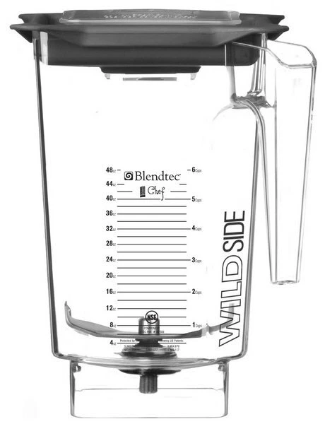 Blendtec Commercial WildSide Chef Blender Jar, 3 Qt. with Vented Gripper  Lid