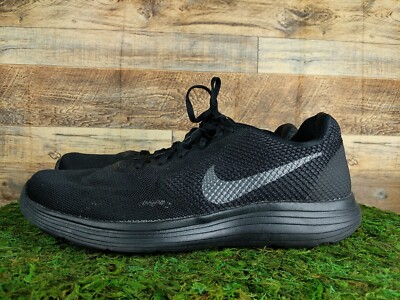 Nike Revolution Running Shoes Black 819300-012 Lace Up Low Top Men's US 