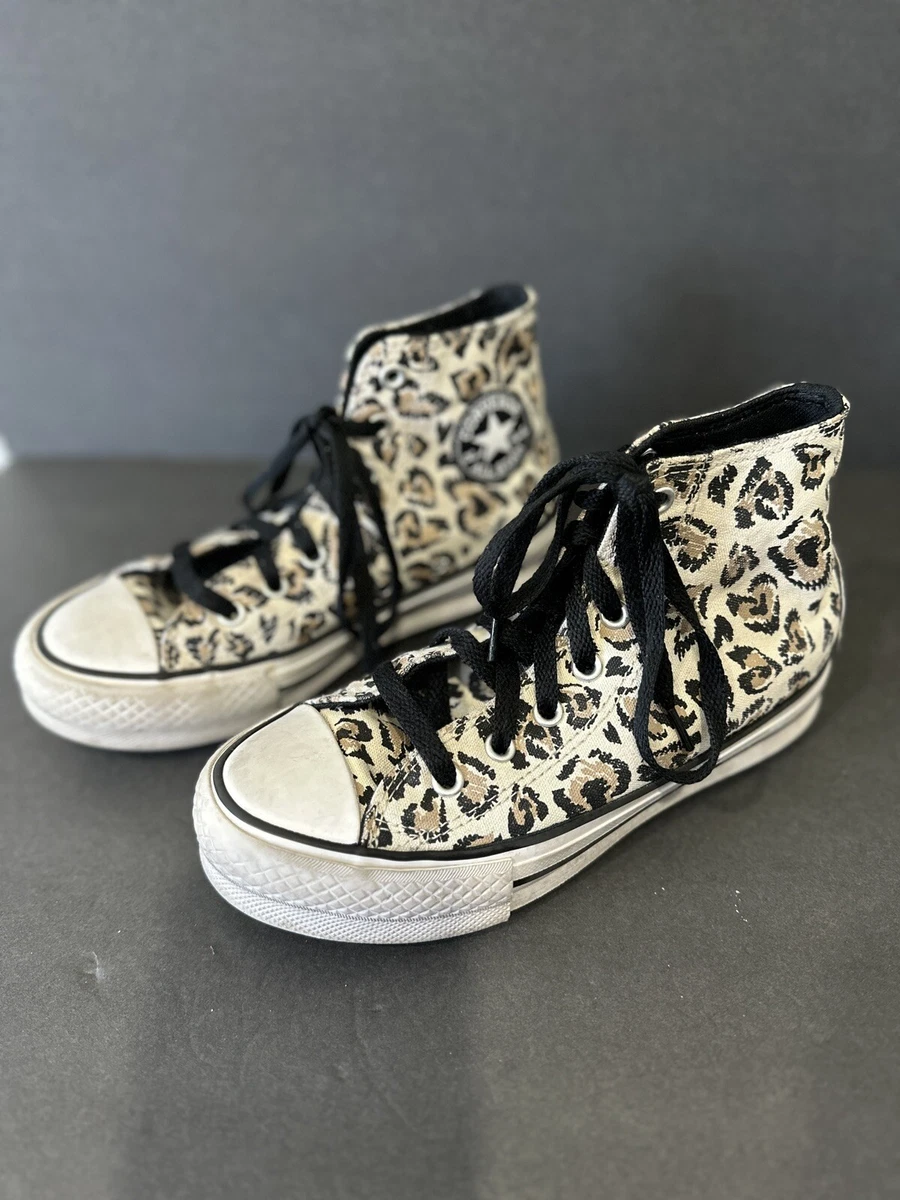 CONVERSE Chuck Taylor High Top Shoes Cheetah 163224C Womens US 2