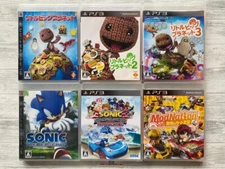 SONY PS3 Little Big Planet 1 2 3 & & Sonic & All Stars Racing & ModNation set