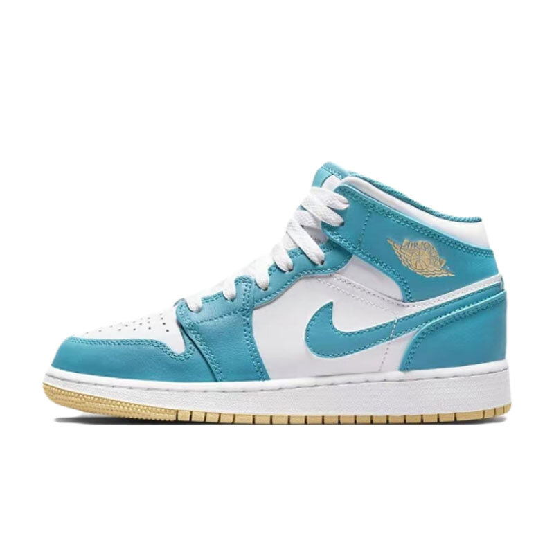 Nike Air Jordan 1 AJ1 Mid Aquatone GS Youth shoes  DQ8423-400 men's DQ8426-400 thumbnail 3