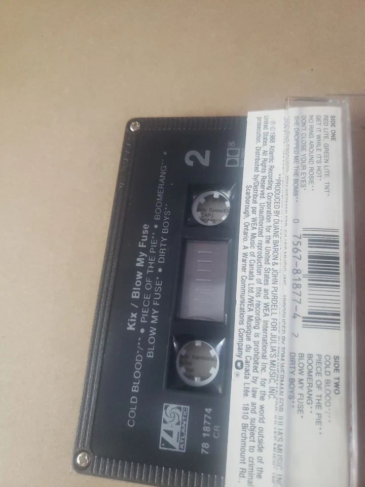 КАССЕТА KIX BLOW MY FUSE - Изображение 3 из 3